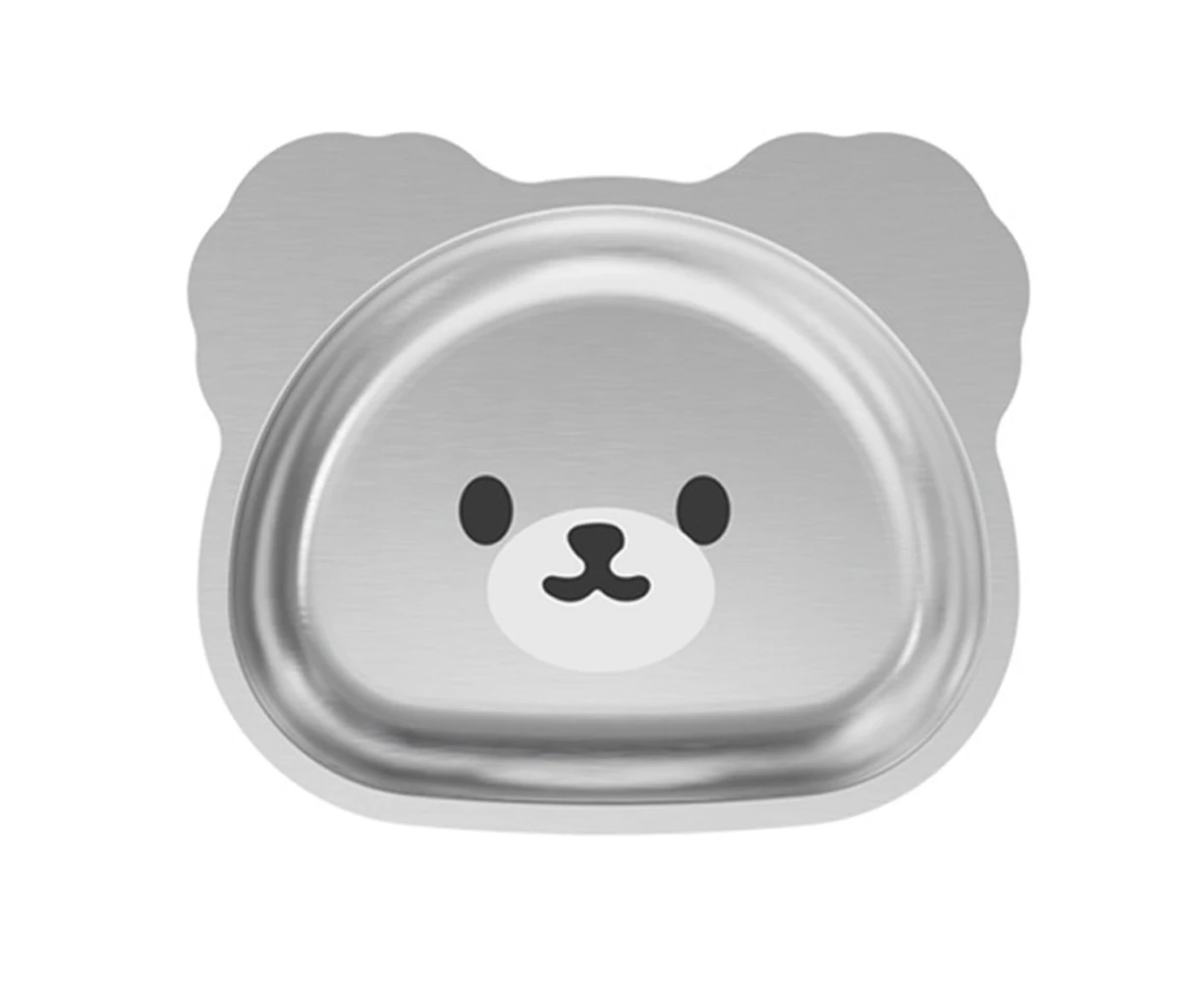 Toddler Stainless Steel Silicon Suction Plate Elegant Gift For Baby, Toddler, And Kids,Style2