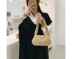 Women Fashion Autumn Winter Plush Soft Fluffy Handbag Shoulder Underarm Bag B