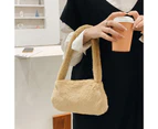 Women Fashion Autumn Winter Plush Soft Fluffy Handbag Shoulder Underarm Bag B