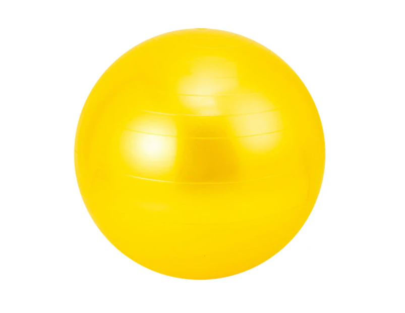 Inflatable fitness ball, yoga ball for fitness, stability exercise -yellow 55cm