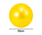 Inflatable fitness ball, yoga ball for fitness, stability exercise -yellow 55cm