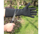 Gloves With Sleeves- Anti Scratch, Heat & Cut Resistant Sleeves Gloves, Safety Sleeves- Long Arm Protectors- Welding, Pet Grooming & Bite Guard- Black