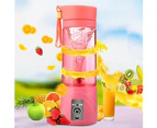 400ml Portable USB Electric Fruit Juicer Smoothie Maker Blender Squeezer Bottle-Blue