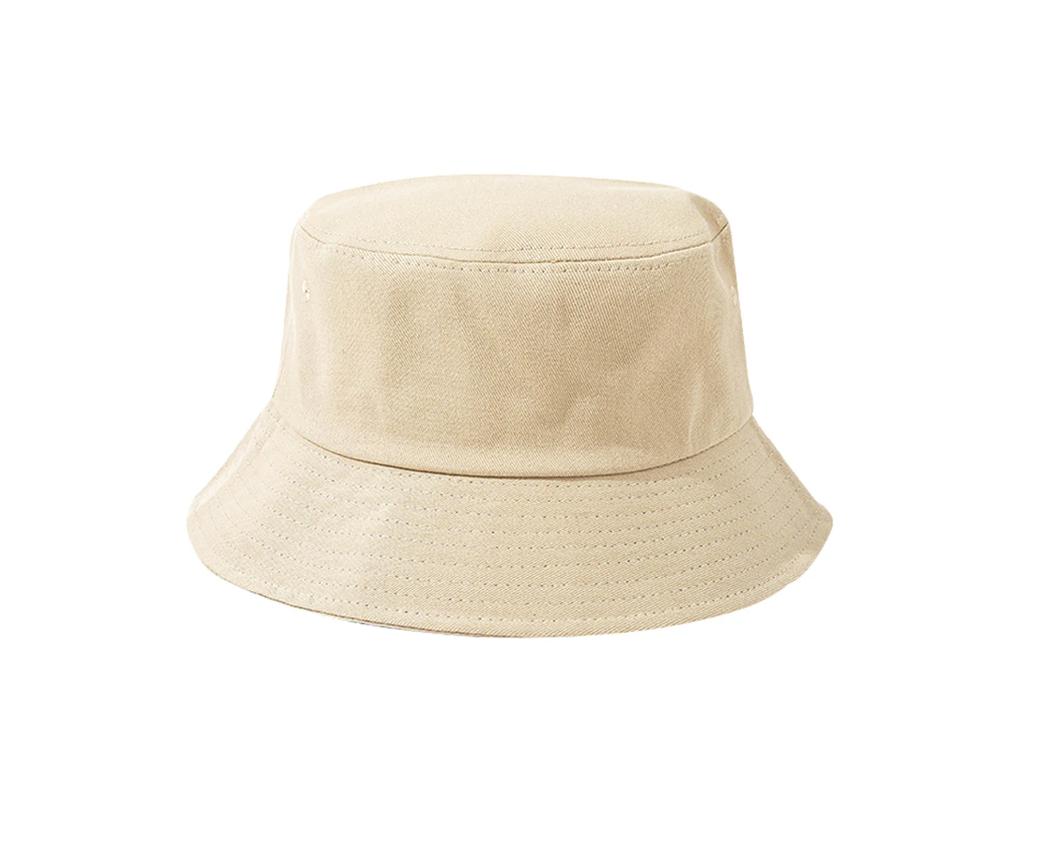 Bucket Hats for Women Washed Cotton Packable Summer Beach Sun Hats Mens Womens Bucket Hat with Strings for Travel,Beige