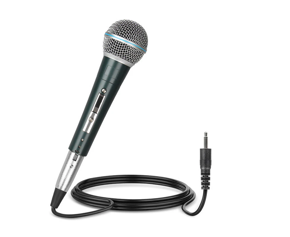 Professional Dynamic Vocal Handheld Wired Microphone - Black