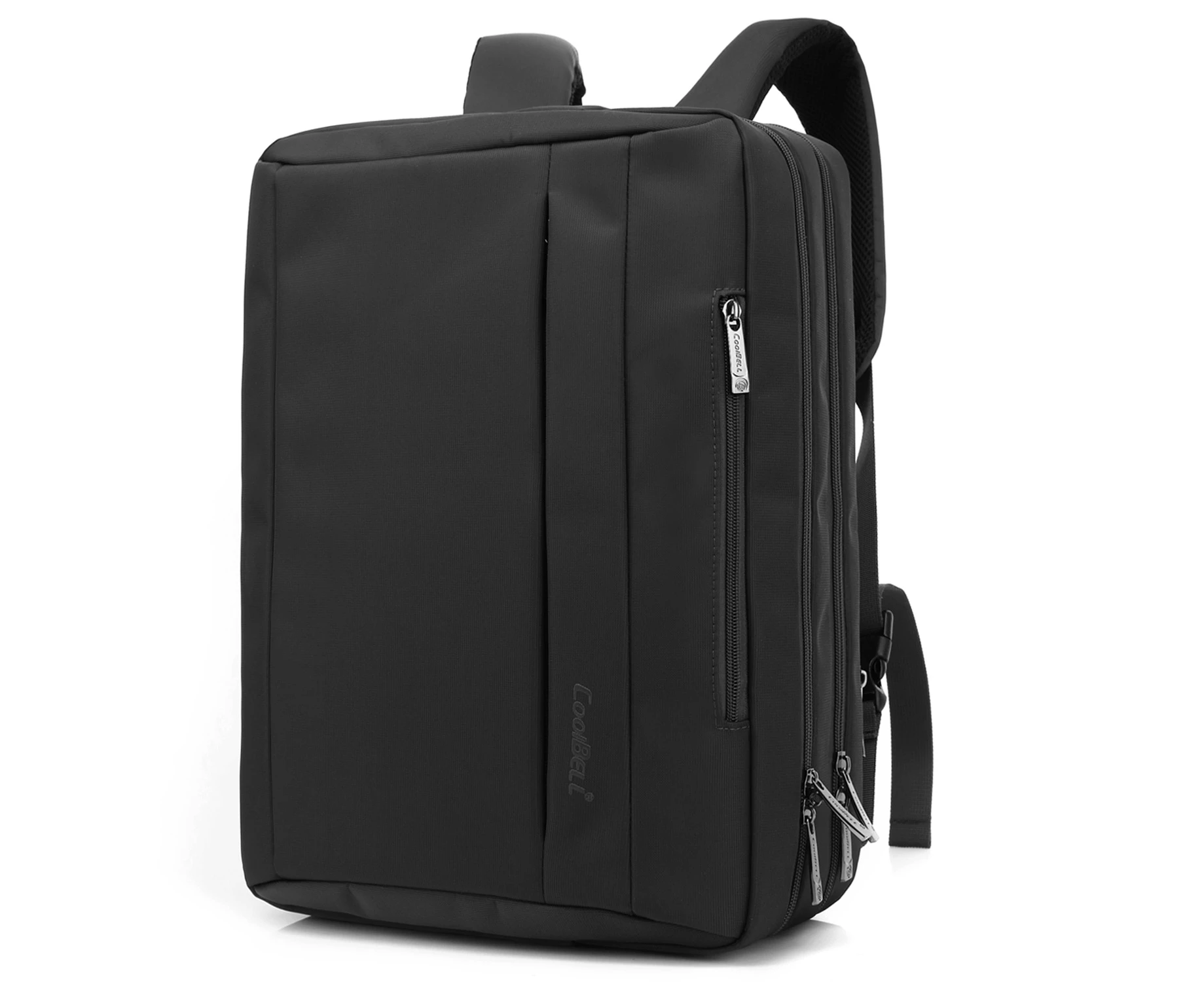 CoolBELL 17.3 Inches Convertible Laptop Messenger Bag Shoulder Bag Briefcase-Black