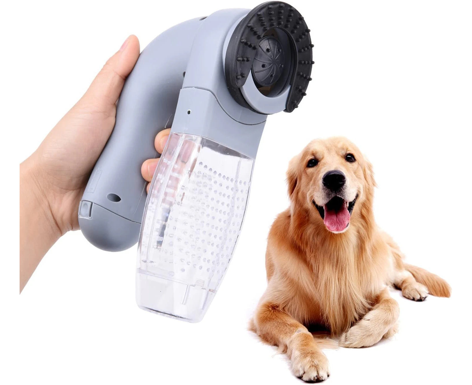 Dog Cat Pet Hair Remover, Puppy Electric Hair Removal Grooming Brush Comb Remover Uninstaller Vacuum Cleaner Trimmer Shedding Tool