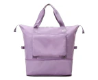 Womens Travel Bags, Weekender Carry On For Women, Sports Gym Bag, Workout Duffel Bag,Purple