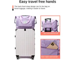 Womens Travel Bags, Weekender Carry On For Women, Sports Gym Bag, Workout Duffel Bag,Purple