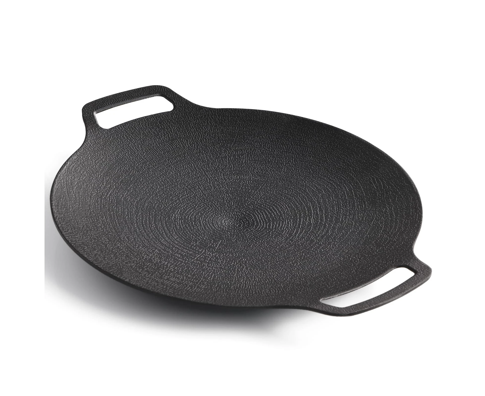 Korean Grill Pan Nonstick 6 Layer 40cm Round BBQ Griddle Indoor or Outdoor Cooking