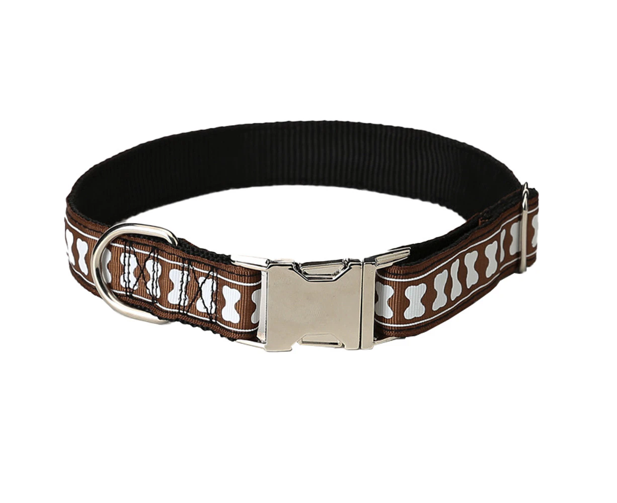 Dog collar seat belt buckle diagonal logo heart