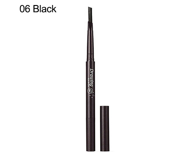 Double-end Waterproof Eyebrow Pencil Eye Brow Brush Eyeliner Makeup Cosmetic Pen-Coffee