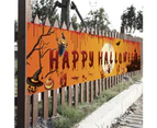 Happy Halloween Bloody Bat Pumpkin Ghost Print Party Backdrop Hanging Banner WSHF-002