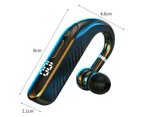 M6 Bluetooth-compatible Earphone Ear Hook Clear Calls LED Digital Display Business Wireless Headphone Sport Headset for Running -Black