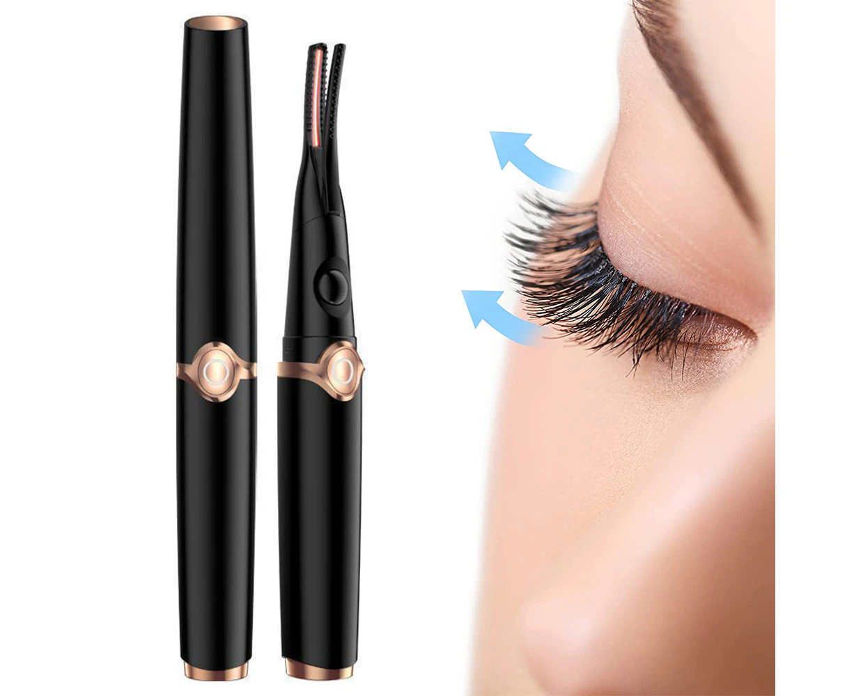 Heated Eyelash Curler,2 in 1 Clip-Type USB Rechargeable Eyelash Curler for Women,Electric Heated Lash Curler