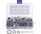 Metal Washers (580 Pieces) With Plastic Box - 9 Different Sizes Of Stainless Steel Washers M2, M2.5, M3, M4, M5, M6, M8, M10 And M12