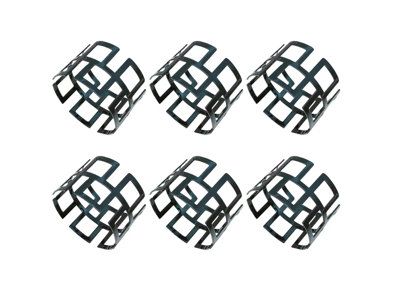 6Pcs Napkin Buckle Exquisite Elegant Fashion Table Decoration Napkin Rings for Kitchen Black