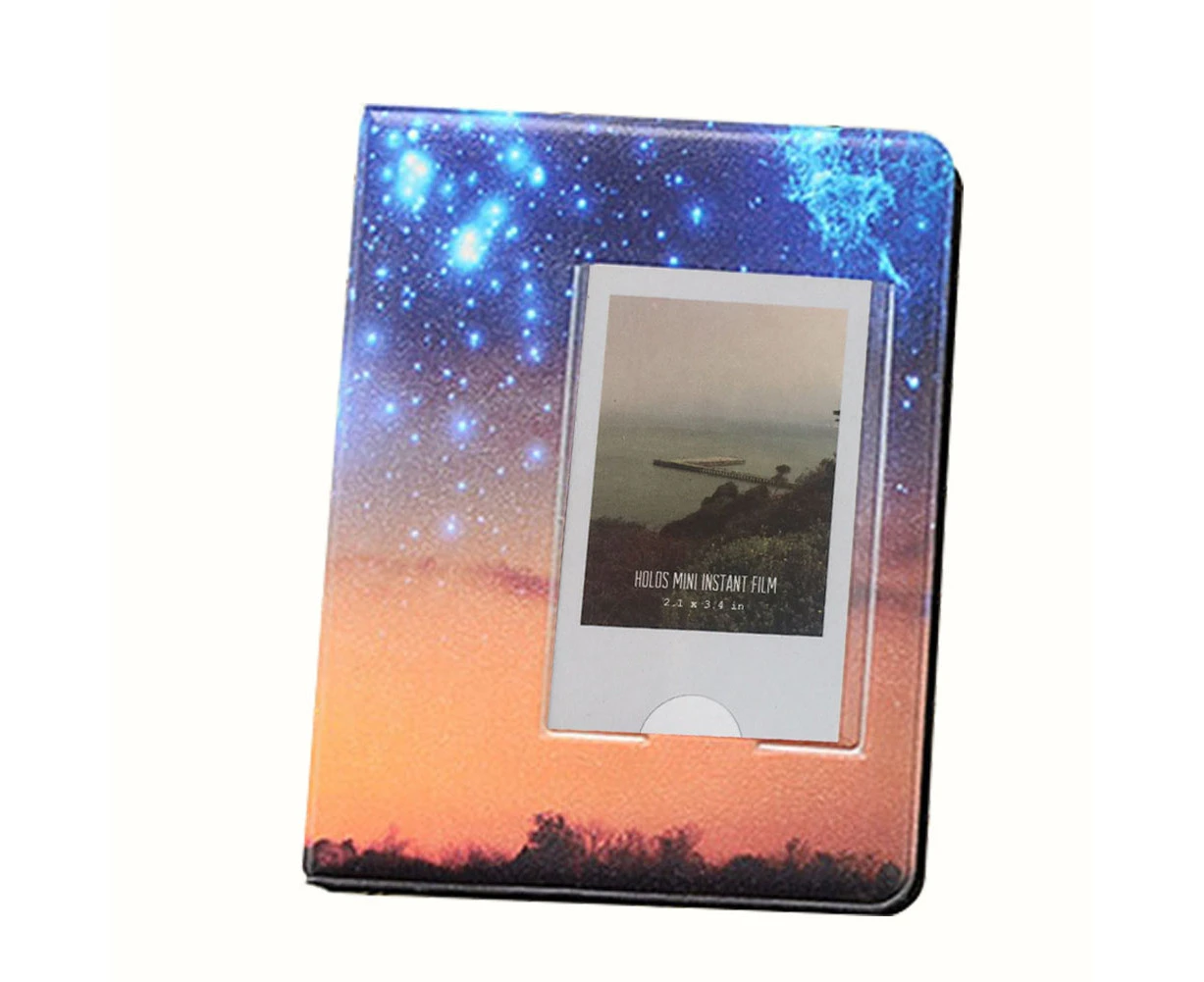 Bluebird 32 Pocket 5 Inch Starry Sky Photo Album Collection Book for Fujifilm Instax Mini-Yellow