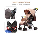 Baby Stroller Armrest Handle Sleeve Cover Universal Handle Cover Artificial Leather Baby Stroller Armrest Cover Black