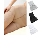 Minbaeg Women Safety Pants High Waist Lace Shorts Summer Thin Girl Soft Underwear Boxers-Skin Color - Skin Color