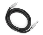 Audio Cable 3.5Mm (1/8 Inch) Male To 6.35Mm (1/4 Inch) Male Trs Stereo Audio Adapter Cableblack 2M / 6.6Ft