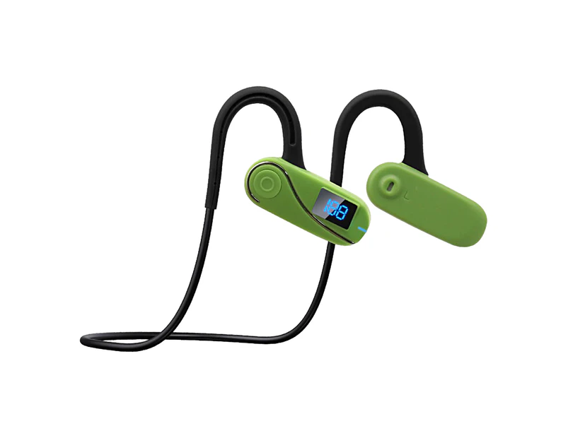 B7 Wireless Earphone High Fidelity Noise Cancelling Lightweight Bluetooth-compatible5.3 Stereo Sports Bone Conduction Earbud for Doing Sports Green