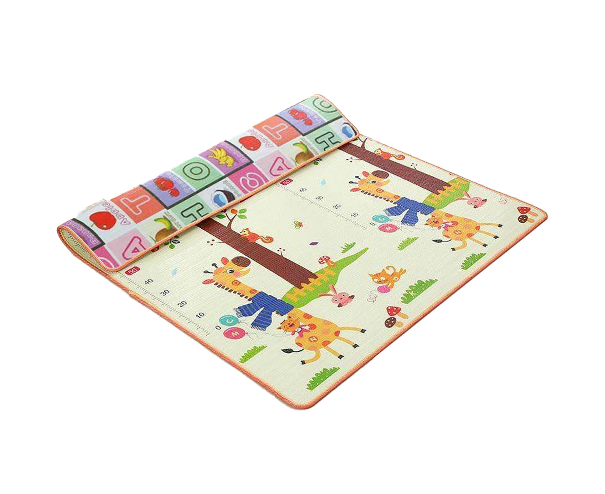 Baby Play Mat, Playmat Baby Crawling Mat for Floor Baby Mat Large, Plush Surface Foldable Non-Slip - Style 1