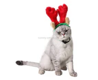 Christmas Pet Supplies Puppy Hat Holiday Ornaments Antlers Headband, Size: L