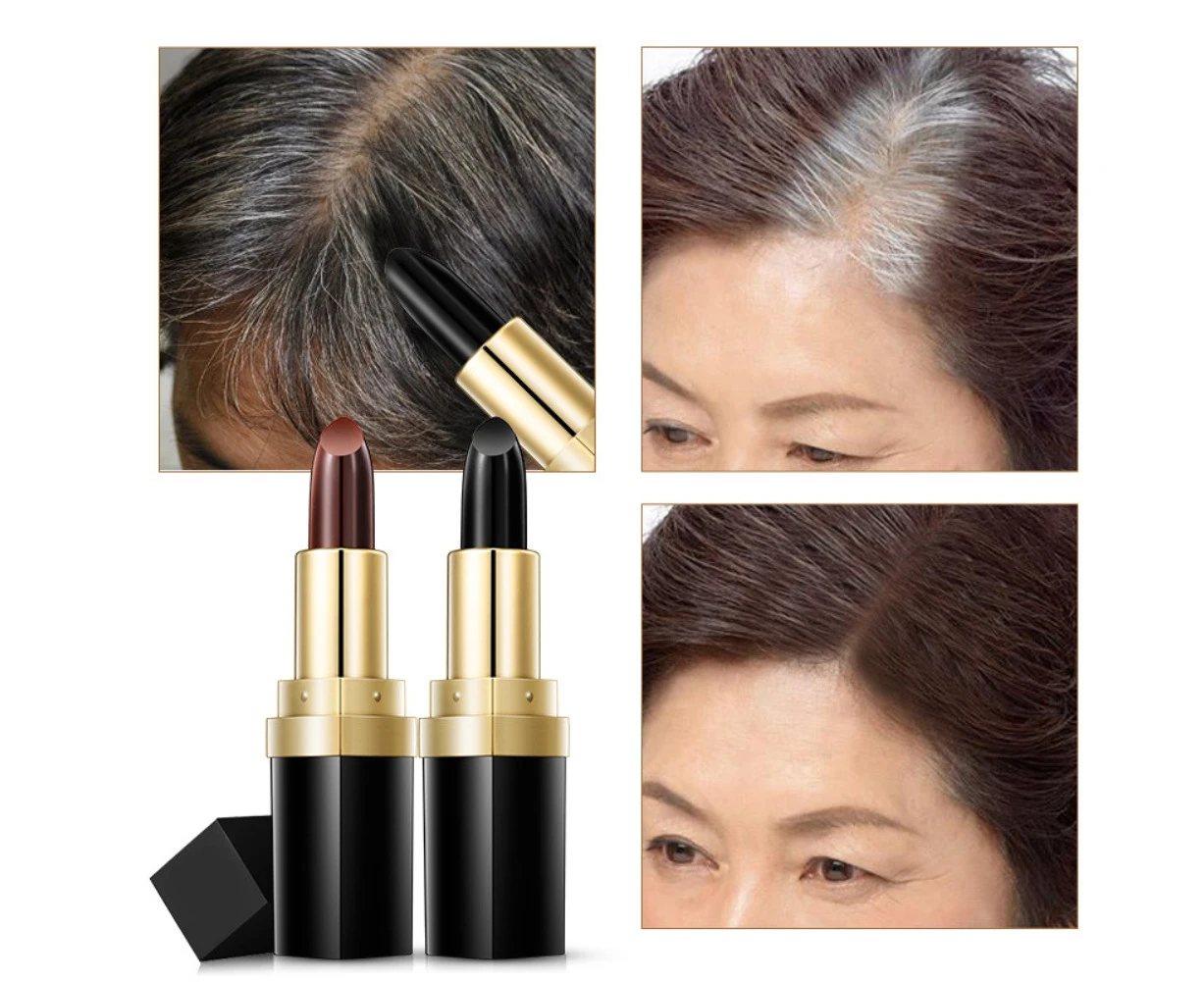 3.5g Temporary Non-toxic Hair Dye DIY Natural Color Correct Hairdressing Pen-Brown