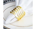 Set Of 12 Napkin Rings, Elegant Napkin Rings With Unique Hollow Rotating Design For Cutlery.