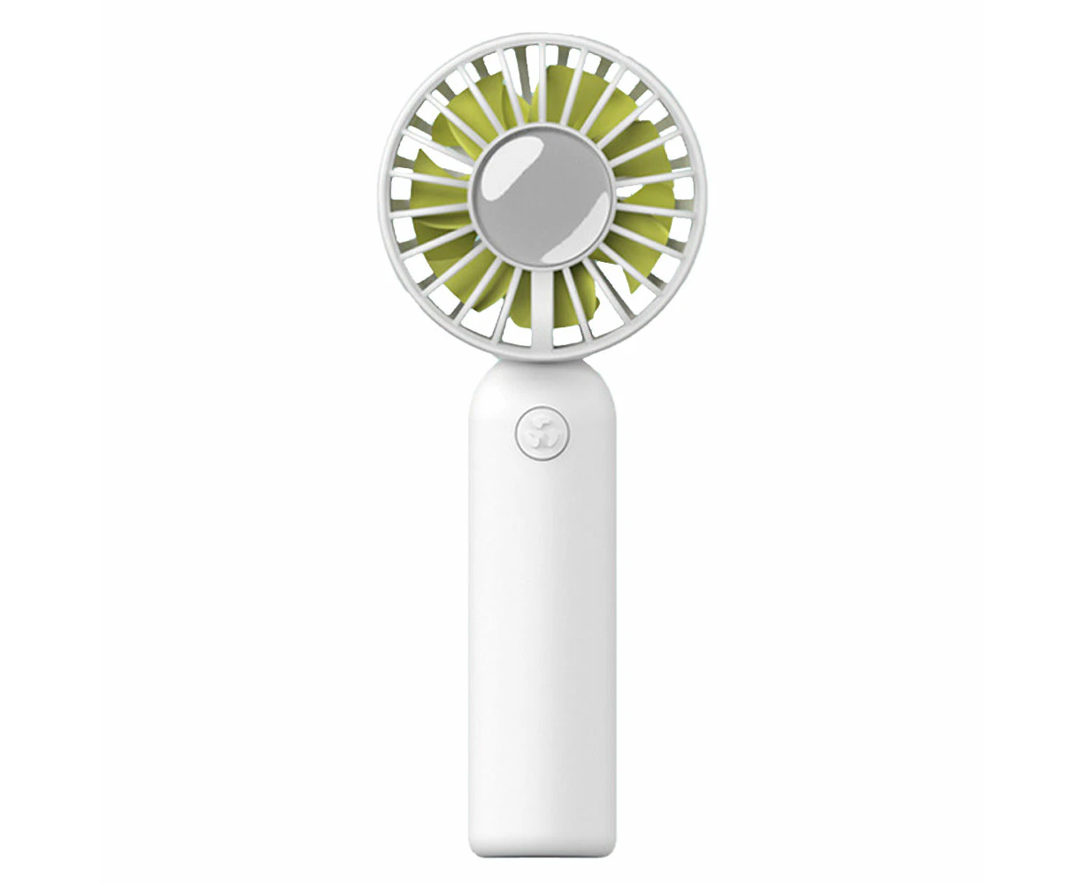 Mini Portable Fan, Dual Motor Powerful Hand-Held Fan, 3-Speed Personal Small Desktop Fan,White