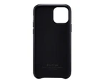 Premium Leather Case Compatible with iPhone 11 - Ultra Thin Full Leather Phone Case Support Wireless Charging-black