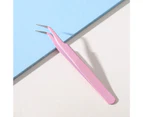 Straight Tweezers Anti-static Bendable Head Sturdy Nail Art Rhinestones Nipper Tweezers for Girl - 2