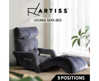 Artiss Lounge Sofa Bed Floor Armchair Folding Chaise Chair Adjustable Recliner