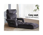 Artiss Lounge Sofa Bed Floor Armchair Folding Chaise Chair Adjustable Recliner