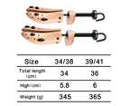 1 pair Heavy-Duty Shoe Stretcher for Men |Wood & Metal Construction,39-41 yards