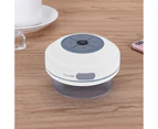 Water Resistant Bluetooth LED Shower Speaker FM Radio TF Card Reader-White