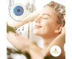 Water Resistant Bluetooth LED Shower Speaker FM Radio TF Card Reader-White