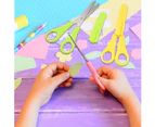 3pcs Kids Safety Scissors Children Handle Pre-school Training Scissors Plastic Safety Handmade Scissors with Spring