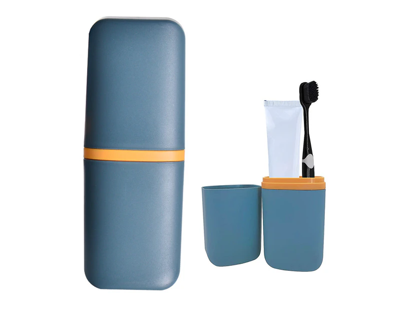 Toothbrush Travel Box Storage Toothbrush Holder Is Suitable For Camping Business School Travel Families,Navy Blue