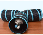 Cat Tunnel - Interactive Cat Toy - Indoor Cat Tunnel - Foldable 3-Way Pet Tunnel Cat Pet Cat Tunnel Tube Cat Toy 3-Way Foldable