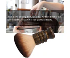 Large Neck Duster Brush  Face Cleaning Hairbrush Nylon Hair Wooden Handle Cutting Kits