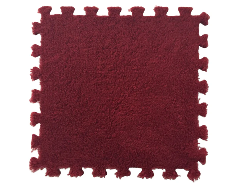 30cm Warm Soft EVA Foam Mat Kids Baby Play Crawling Carpet Floor Puzzle Pad Rug-Red