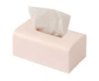 Simple And Pure Color Tissue Box Household Paper Drawer Bedroom Hotel Napkin Box,Pink,L