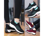 Women Lace-up Arch Support Breathable Sneakers Running Platform Tennis Shoes