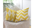 Throw Pillow Covers 18x18,Decorative Square Throw Pillow Cover Cushion Covers Pillowcase,Home Decor Decorations for Sofa Couch Bed Chair,Set of 4 Yellow