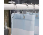 Shower Curtain Hooks Rings, Rust-Resistant Metal Shower Curtain Hooks Rings for Bathroom Shower Rods Curtains - Set of 12