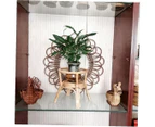 Rattan Stand Natural Woven Flower Stand Plant Pot Holder For Gardening Home Decor