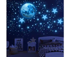 Glow in The Dark Stars for Ceiling,Glow in The Dark Stars and Moon Wall Decals, Ceiling Stars Glow in The Dark Kids Wall Decors, Perfect for Kids Nursery B