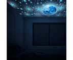 Glow in The Dark Stars for Ceiling,Glow in The Dark Stars and Moon Wall Decals, Ceiling Stars Glow in The Dark Kids Wall Decors, Perfect for Kids Nursery B